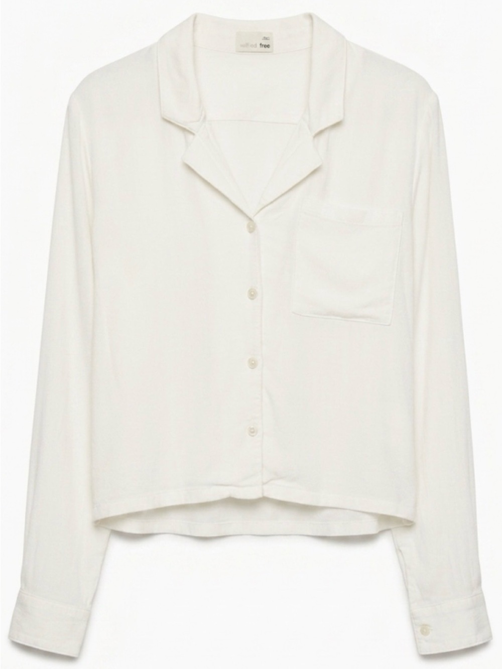 Wilford Free White Button-Front Relaxed Shirt